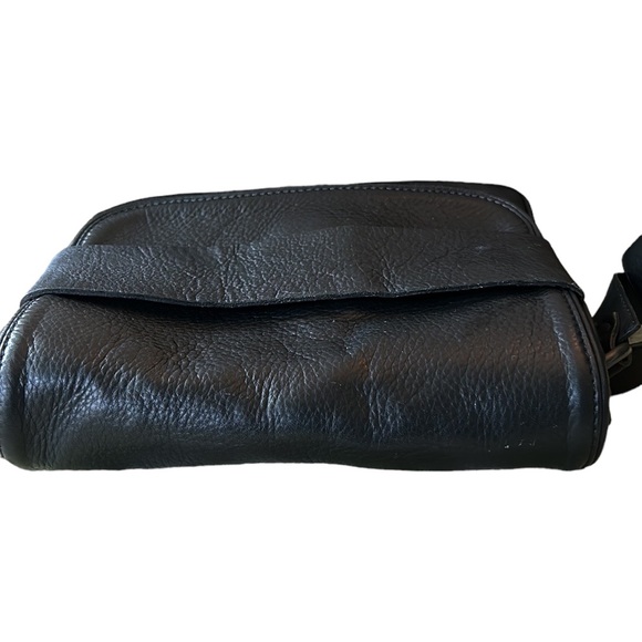 Just Female Ever Black Leather Flap Shoulder Bag Crossbody - Picture 11 of 16